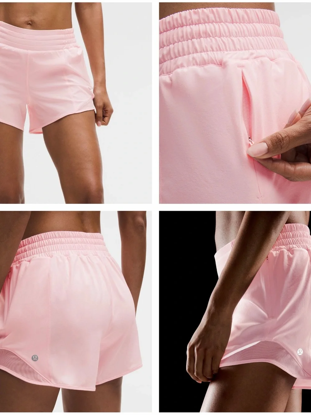 lululemon athletica Light Pink Athletic Running Shorts